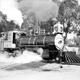 Old Engine 41, famous in the days of the old West in the late 19th century, is fired up and ready to start its first run in many years, January 14, 1952.